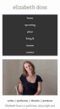 Mobile Screenshot of elizabethdoss.com
